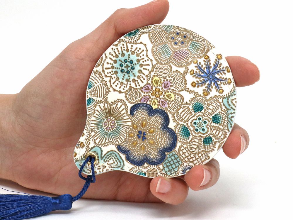 Spring Bloom (Blue) Hand Mirror