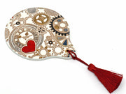 Gears Of Time (Red-Black) Hand Mirror