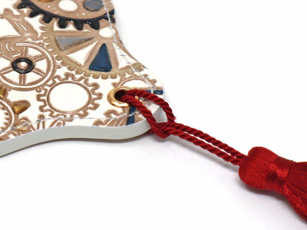 Gears Of Time (Red-Black) Hand Mirror