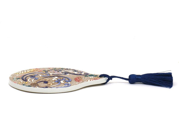 RANGIKU - Firework Chrysanthemums (Blue&yellow) Hand Mirror