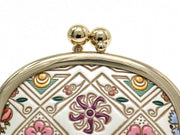 HANABISHI - Traditional Flower Patterns Tiny Gamaguchi Pouch