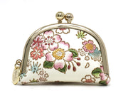 Dancing Cherry Blossoms Tiny Gamaguchi Pouch