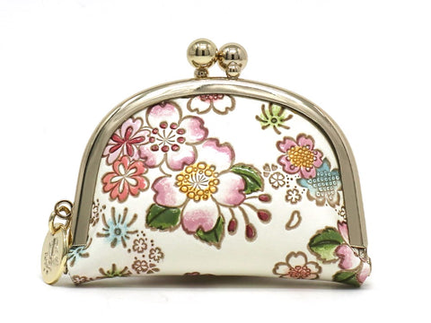 Dancing Cherry Blossoms Tiny Gamaguchi Pouch