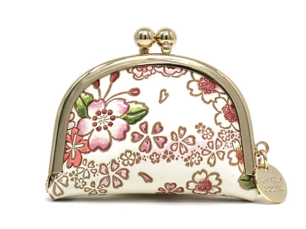 Dancing Cherry Blossoms Tiny Gamaguchi Pouch