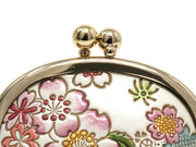 Dancing Cherry Blossoms Tiny Gamaguchi Pouch