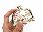 Dancing Cherry Blossoms Tiny Gamaguchi Pouch