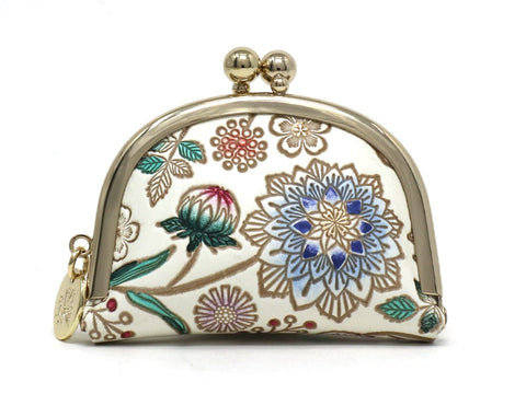 Dahlia (Cobalt Blue) Tiny Gamaguchi Pouch