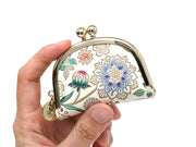 Dahlia (Cobalt Blue) Tiny Gamaguchi Pouch