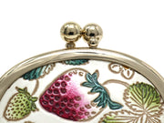 Strawberries Tiny Gamaguchi Pouch