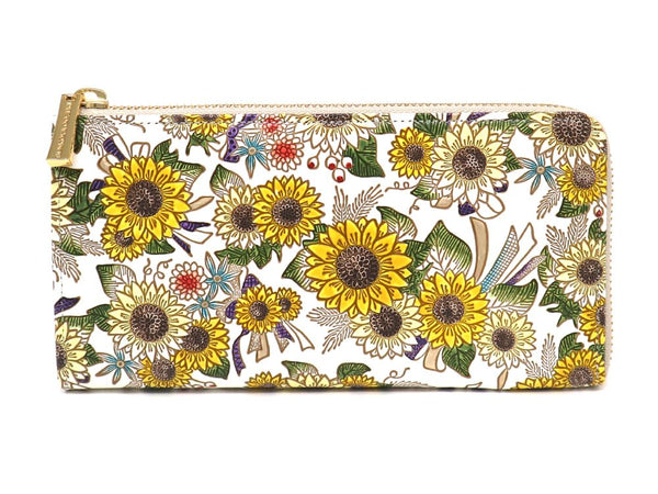 Sunflowers L-shaped Long Wallet