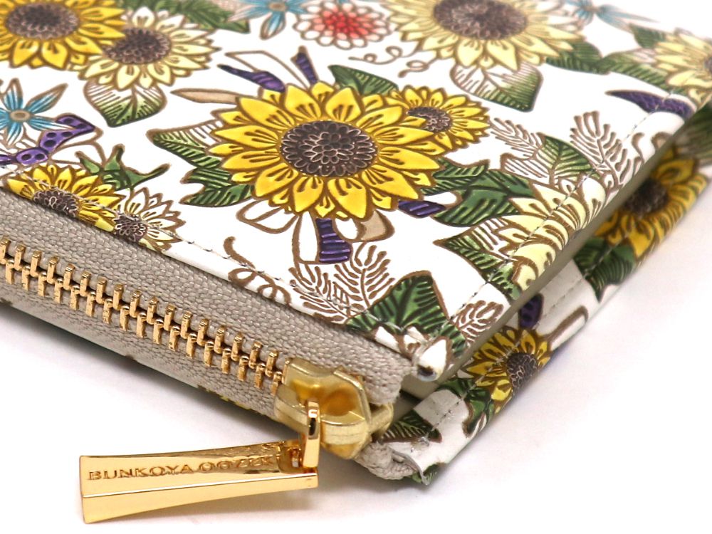 Sunflowers L-shaped Long Wallet