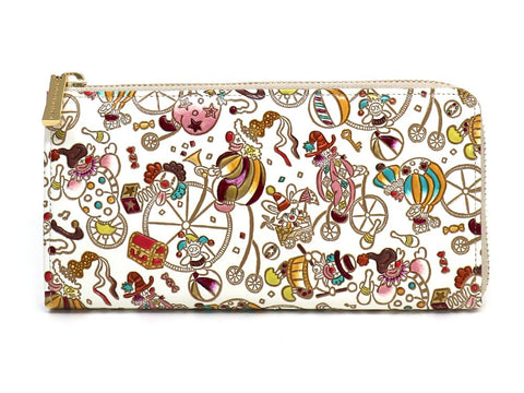 Pierrot (Yellow) L-shaped Long Wallet