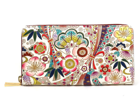 Noshi Ribbons Zippered Long Wallet