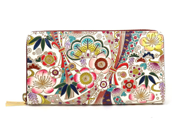 Noshi Ribbons Zippered Long Wallet