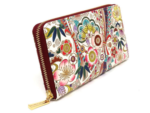 Noshi Ribbons Zippered Long Wallet