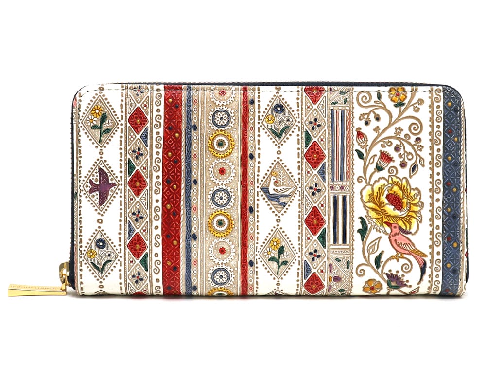 Calico Zippered Long Wallet
