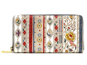 Calico Zippered Long Wallet