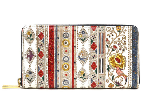 Calico Zippered Long Wallet