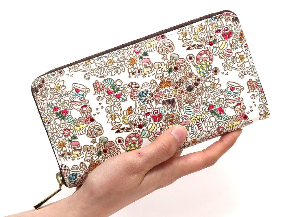 Candy House Zippered Long Wallet