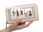 Egyptian Design (#3) Zippered Long Wallet