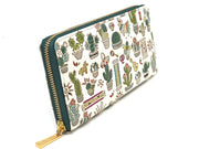 Cactus Zippered Long Wallet