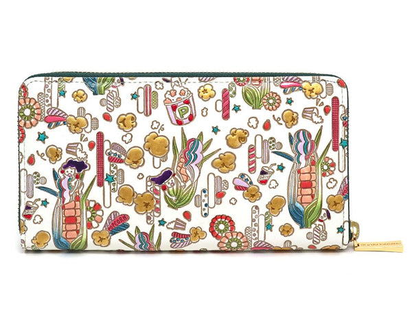 Popcorn Girl (Vitamin colors) Zippered Long Wallet