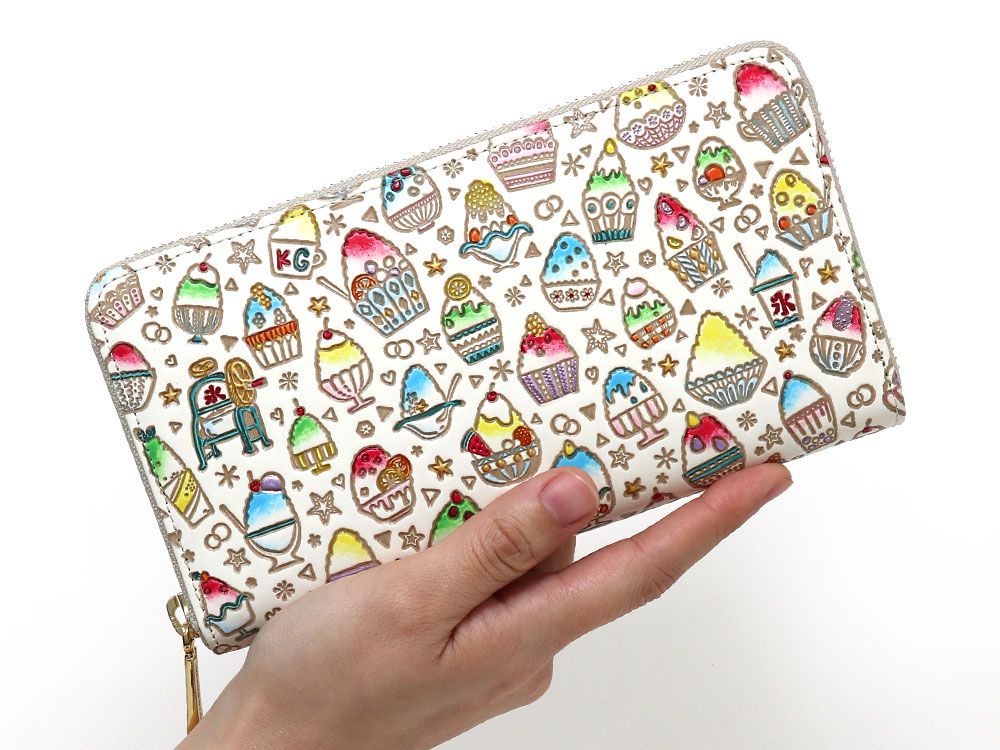 Shaved Ice Zippered Long Wallet