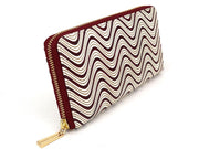 YOKONAMI Waves (Wine) Zippered Long Wallet