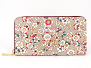 Colorful Cherry Blossoms Zippered Long Wallet