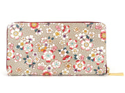 Colorful Cherry Blossoms Zippered Long Wallet