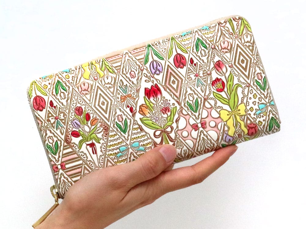 Tulips Zippered Long Wallet