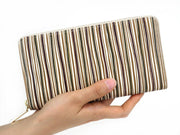 YATARAJIMA - Vertical Stripes Zippered Long Wallet