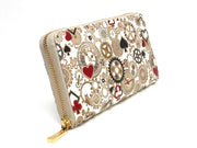 Gears Of Time (Red-Black) Zippered Long Wallet