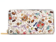 Chocolate Zippered Long Wallet