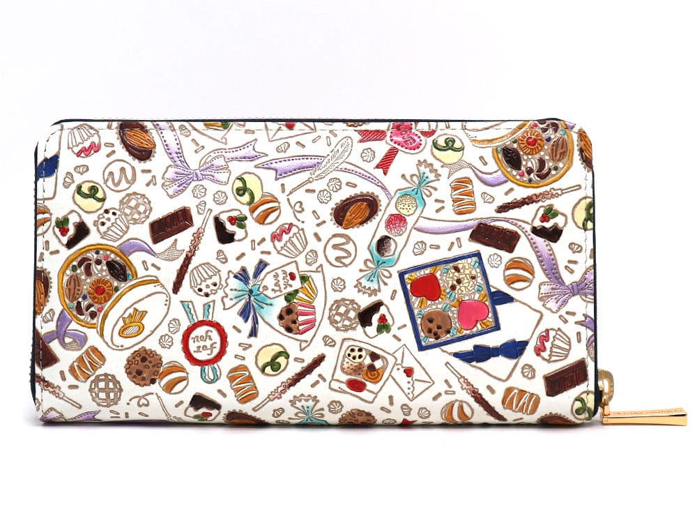 Chocolate Zippered Long Wallet