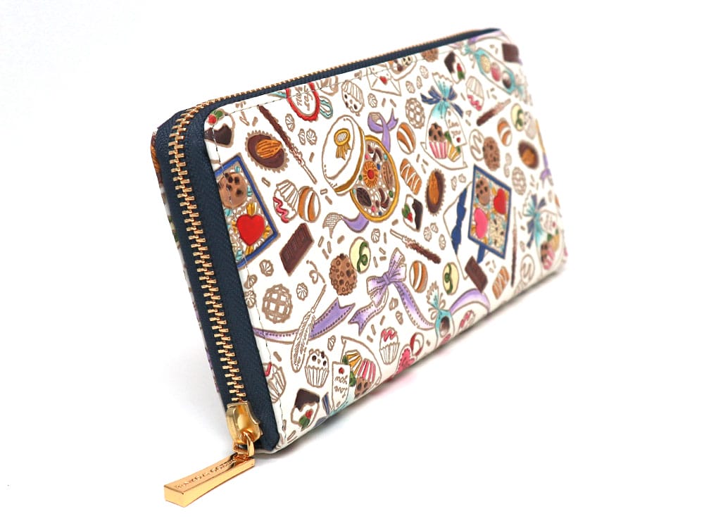 Chocolate Zippered Long Wallet