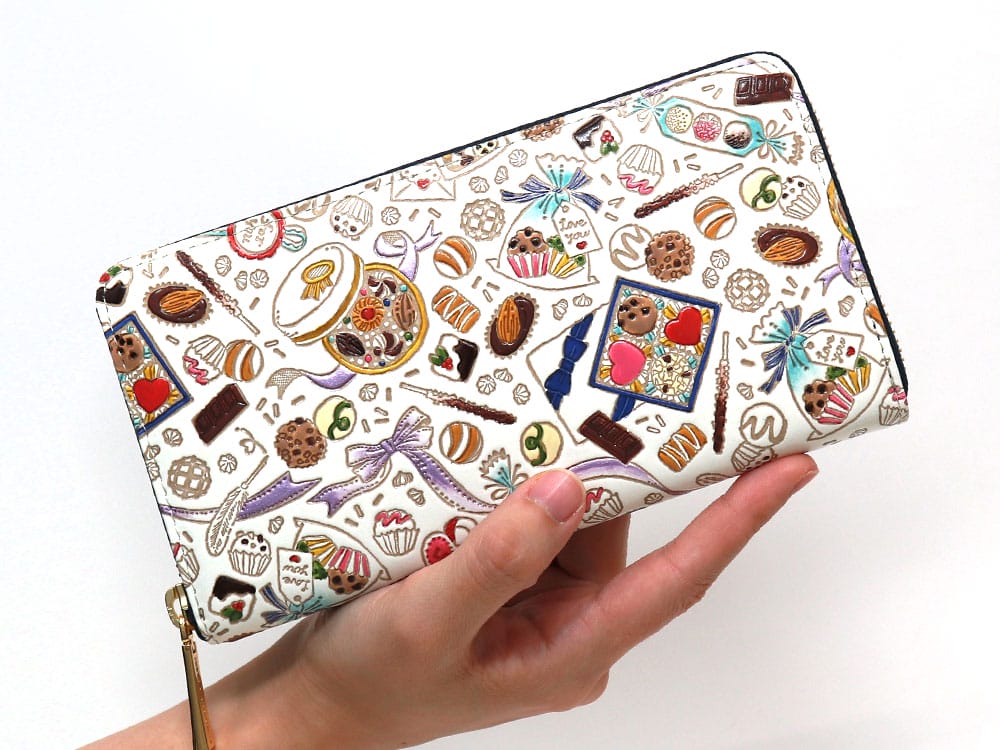 Chocolate Zippered Long Wallet