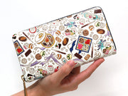 Chocolate Zippered Long Wallet