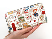 Stamps Zippered Long Wallet
