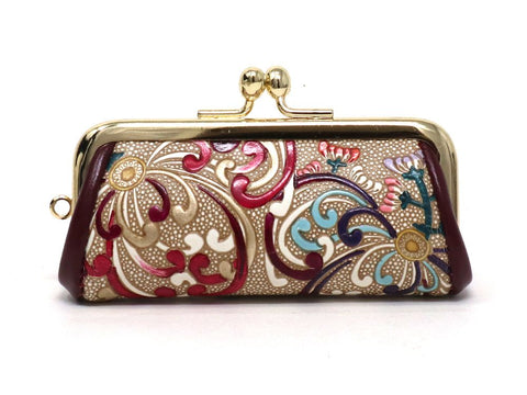 RANGIKU - Firework Chrysanthemums (Wine&Pink) Seal (Accessory) Case
