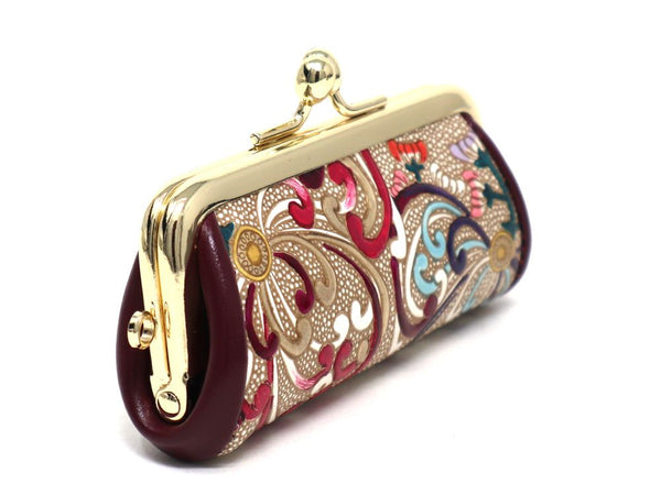 RANGIKU - Firework Chrysanthemums (Wine&Pink) Seal (Accessory) Case