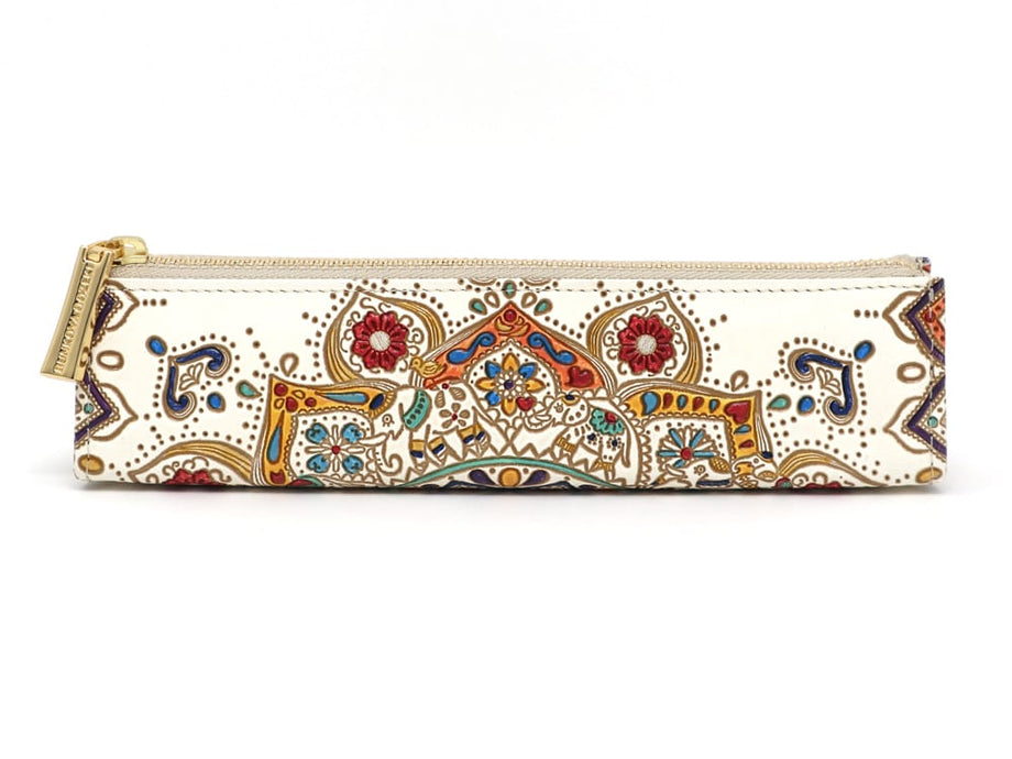 Elephant Carnival Pen Case | BUNKOYA OOZEKI | Handpainting