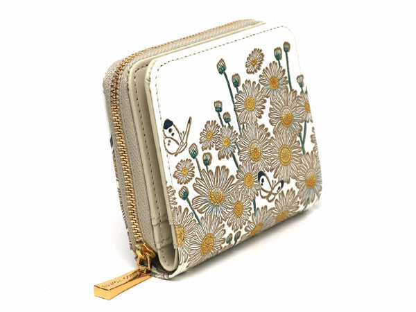 Marguerites Zip Around Bi-Fold Wallet