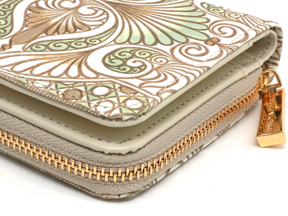 Rocaille (Khaki) Zip Around Bi-Fold Wallet