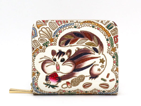 Foodie Squirrel Zip Around Bi-Fold Wallet