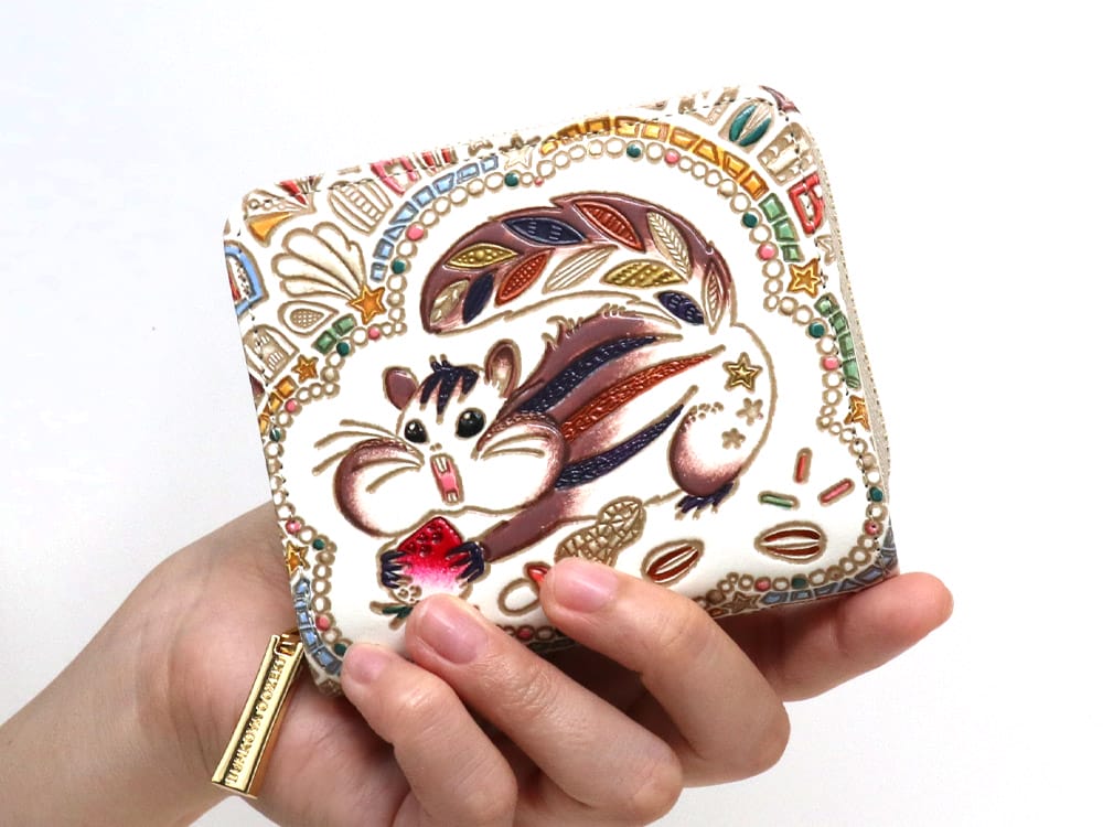 Foodie Squirrel Zip Around Bi-Fold Wallet