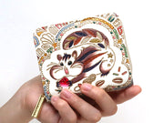 Foodie Squirrel Zip Around Bi-Fold Wallet