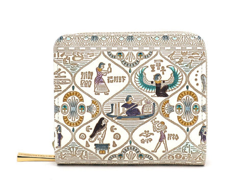 Egyptian Design (#1) Zip Around Bi-Fold Wallet