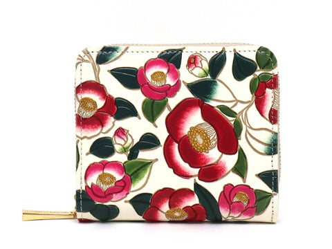 Camellia Zip Around Bi-Fold Wallet