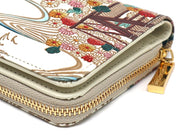 Royal Chrysanthemum Zip Around Bi-Fold Wallet